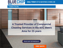 Tablet Screenshot of bluechipclean.com